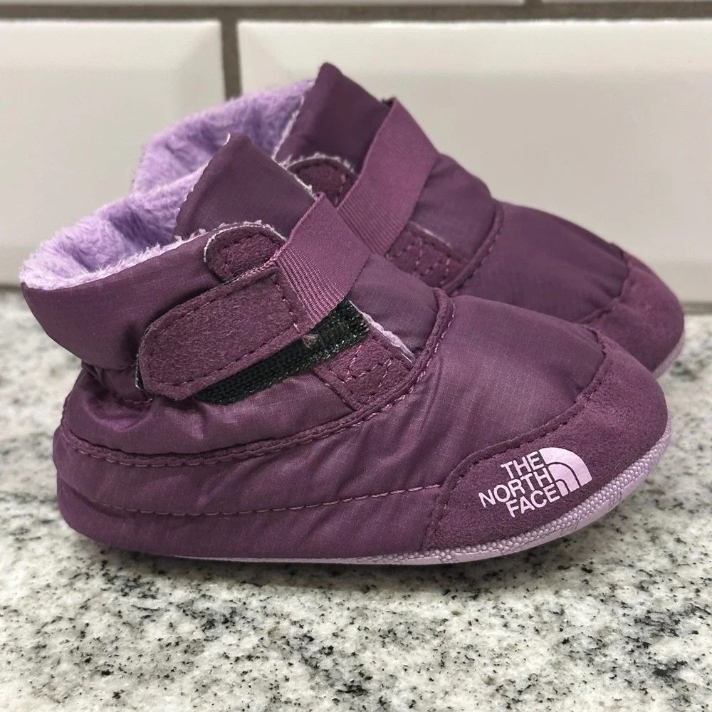 The North Face Infant 3.5 Alpenglow Bootie Purple Insulated Faux Fur Gorpcore